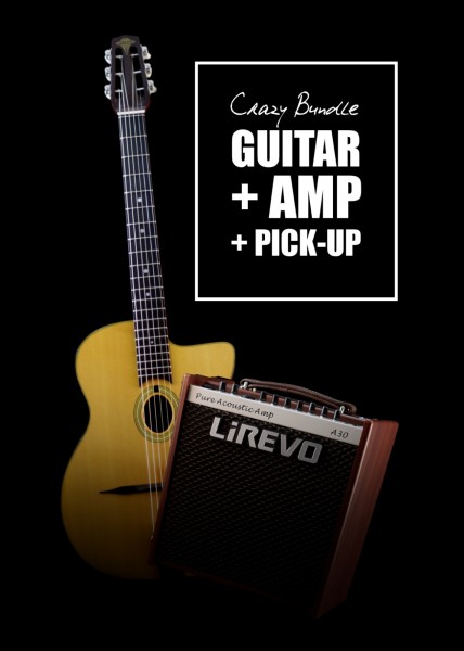 Crazy Bundles Guitar+Pickup+Amp+Online Workshop Supergain
